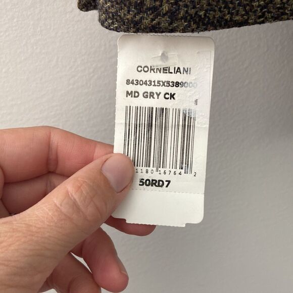 Corneliani Men’s Grey Check Wool Cashmere Blazer 50R - Picture 11 of 11